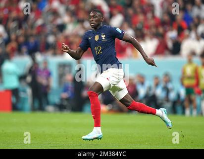 France's Randal Kolo Muani in action during the FIFA World Cup Semi-Final match at the Al Bayt Stadium in Al Khor, Qatar. Picture date: Wednesday December 14, 2022. Stock Photo