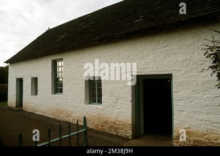 Penrhiw Unitarian Chapel a Grade 2 listed building, Saint Fagans National Museum of History, Cardiff, October / November 2022 Stock Photo