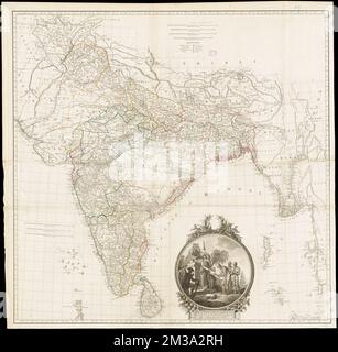 Hindoostan , South Asia, Maps Norman B. Leventhal Map Center Collection Stock Photo