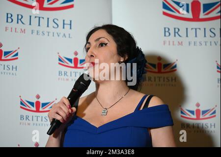 London, UK. 14th December 2022. Roseita Royce is the BFF organiser of the British Film Festival & British Fashion Festival Awards Show and Awards Ceremony 2022 at Cineworld Cinema , Leicester Square. Credit: See Li/Picture Capital/Alamy Live News Stock Photo