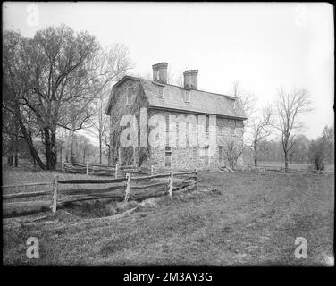 Horsham, Pennsylvania, 859 County Line Road, Keith House, 1721 , Houses. Frank Cousins Glass Plate Negatives Collection Stock Photo