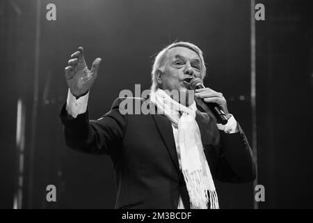 Illustration picture shows singer Salvatore Adamo pictured during the ...