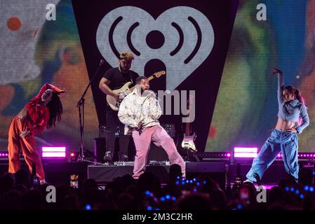 Washington Dc, USA. 13th Dec, 2021. WASHINGTON, DC - DECEMBER 13: Khalid performs during Hot 99.5's iHeartRadio Jingle Ball 2022 on December 13, 2022 in Washington, DC. Photo: Lisa Walker/imageSPACE Credit: Imagespace/Alamy Live News Stock Photo