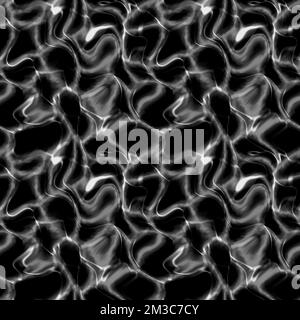 Seamless caustic overlay. caustics below water surface. Pool water with shiny rays. Stock Photo