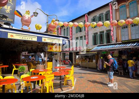 Scenes from popular Chinatown, Singapore SIN Stock Photo