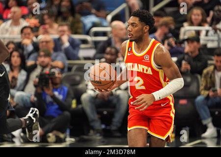 Atlanta Hawks guard Trent Forrest (2) in the first half of an NBA ...