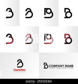 letter or word B that font using a circle base image graphic icon logo design abstract concept vector stock. used as a symbol related to initial Stock Vector