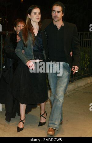 Colin Farrell and sister Catherine Farrell attend the premiere of 'Phone Booth' at Clearview Chelsea West Theatre in New York City on March 31, 2003.  Photo Credit: Henry McGee/MediaPunch Stock Photo