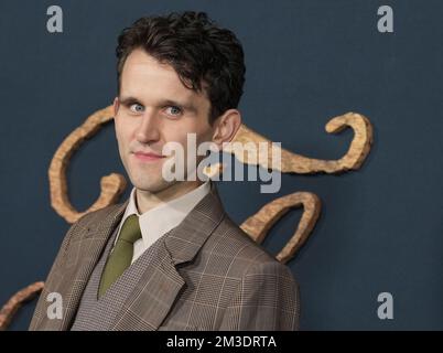 Los Angeles, USA. 14th Dec, 2022. Harry Melling arrives at THE PALE BLUE EYE Los Angeles Premiere held at the DGA Theater in Los Angeles, CA on Wednesday, ?December 14, 2022. (Photo By Sthanlee B. Mirador/Sipa USA) Credit: Sipa USA/Alamy Live News Stock Photo