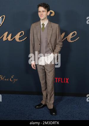 Los Angeles, USA. 14th Dec, 2022. Harry Melling arrives at THE PALE BLUE EYE Los Angeles Premiere held at the DGA Theater in Los Angeles, CA on Wednesday, ?December 14, 2022. (Photo By Sthanlee B. Mirador/Sipa USA) Credit: Sipa USA/Alamy Live News Stock Photo