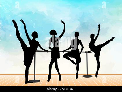 high school dance team silhouette