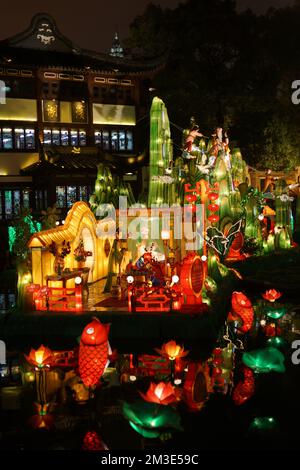 SHANGHAI-FEB 05: Lantern Festival in Yuyuan garden during the Chinese ...