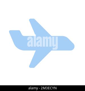 Airliner flat color ui icon Stock Vector