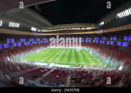 12/14/2022, Al Bayt Stadium, Doha, QAT, World Cup FIFA 2022, semi-finals, France vs Morocco, in the picture overview of the stadium Stock Photo