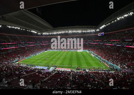 12/14/2022, Al Bayt Stadium, Doha, QAT, World Cup FIFA 2022, semi-finals, France vs Morocco, in the picture overview of the stadium. Stock Photo