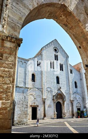 Apulia Puglia Italy. Bari. The Pontifical Basilica of Saint Nicholas Stock Photo