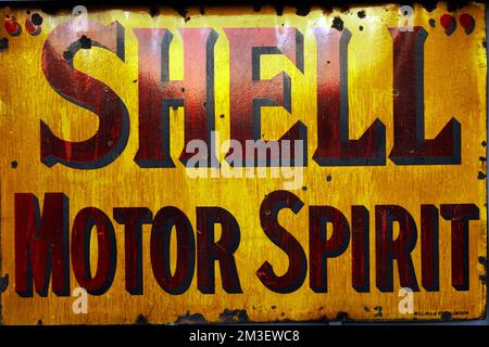 デッドストック品　SHELL シェル灯油 両面 電飾看板 1970年代 Yahoo!オークション - SHELL シェル灯油 両面 電飾看板 約67.5