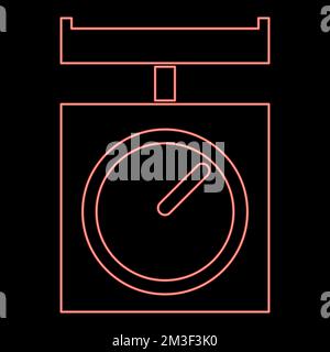 Domestic weigh scale food balance vector icon. - Stock Illustration  [59328162] - PIXTA