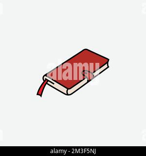 Notebook Icon, Office Concept. Flat Style - Vector. Vector illustration Stock Vector