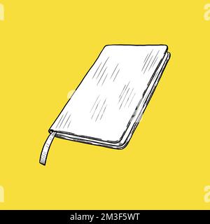 Notebook Icon, Sketch and Vintage style. - Vector. Vector illustration Stock Vector