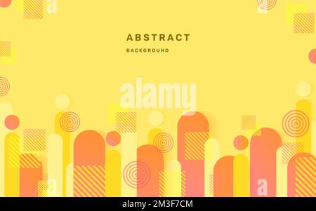 Yellow background dynamic wavy light and shadow. liquid dynamic shapes abstract composition. modern elegant design background. illustration vector 10 Stock Vector