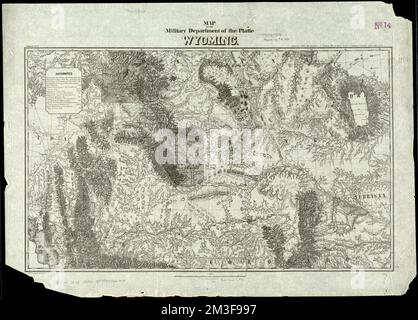 Map of the Military Department of the Platte Wyoming, sheet no. 3 1874 ...