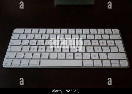 closeup shot of computer keyboard Stock Photo