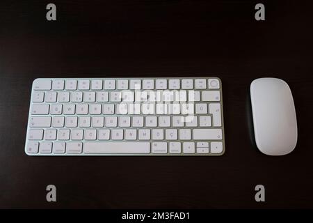closeup shot of computer keyboard Stock Photo