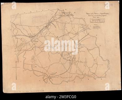 Map of the town of Needham, Mass , Needham Mass., Maps, Manuscript ...