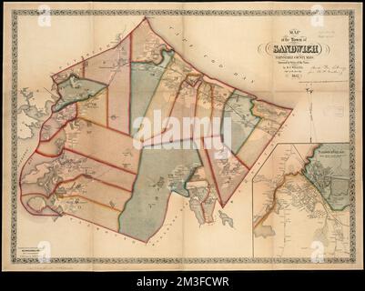 Map of the town of Barnstable, Barnstable County, Mass , Barnstable ...