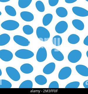 Abstract background, rich color. Bluish, turquoise ovals. Geometric shapes of different sizes. Various spots. Pattern, seamless. Vector. Geometric shapes. Stock Vector