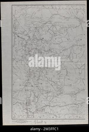 Map of the Yellowstone and Missouri Rivers and their tributaries : explored by Capt. W.F. Raynolds, Topl. Engrs., and 1st Lieut. H.E. Maynadier, 10th Infy. Assistant, 1859-60 , Yellowstone River, Maps, Missouri River, Maps Norman B. Leventhal Map Center Collection Stock Photo