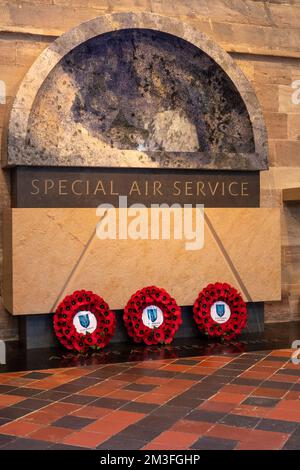 Special Air Service memorial, Hereford Cathedral, Hereford. Stock Photo