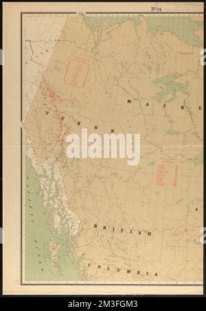 Map Showing Mounted Police Stations In The North West Territories 