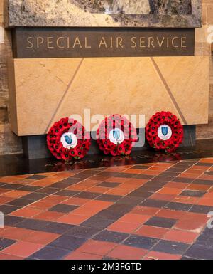 Special Air Service memorial, Hereford Cathedral, Hereford. Stock Photo