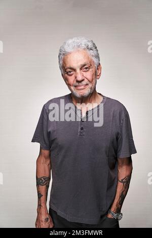 Steve Gadd, photographed at the Royal Gardens Hotel, London, 14 July 2018. Stock Photo