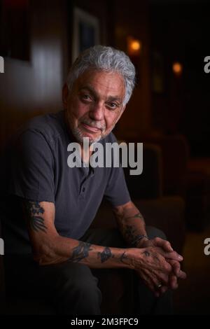 Steve Gadd, photographed at the Royal Gardens Hotel, London, 14 July 2018. Stock Photo