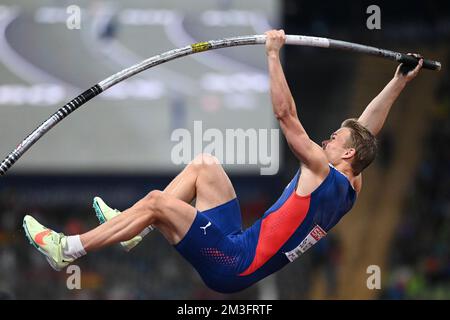 Sondre Guttormsen (Norway). Pole Vault Men. European Championships Munich 2022 Stock Photo