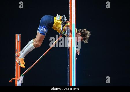 Armand Duplantis. Pole Vault Gold Medal. European Championships Munich 2022 Stock Photo