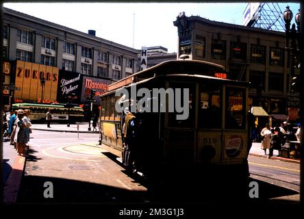 Market Street and Eddy Street, San Francisco , Cities & towns, Streets. Edmund L. Mitchell Collection Stock Photo