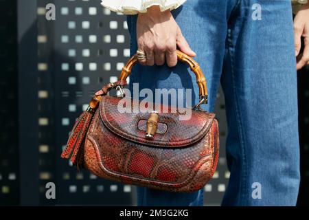 Brown leather gucci bag hi-res stock photography and images - Alamy