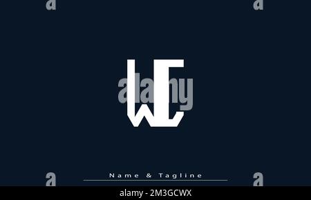 Alphabet letters Initials Monogram logo WC , CW Stock Vector