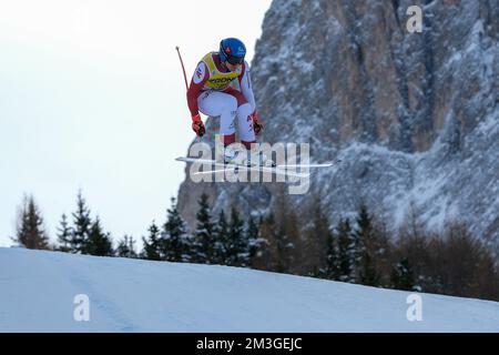 Matthias Mayer (AUT) during the Audi FIS Alpine Ski World Cup Men's downhill race, on Saslong slope on December 15, 2022 Val Gardena, Bozen, Italy. Stock Photo