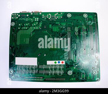 Installing a new RAM DDR memory for a personal computer processor socket in a service. Upgrade repair. PC upgrade or repair concept. Isolated Stock Photo