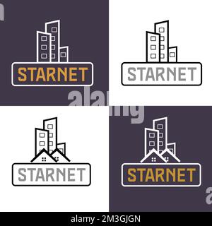 Abstract company logo design, Modern corporate business logo design template vector illustration, Minimal logo design concept. Stock Vector