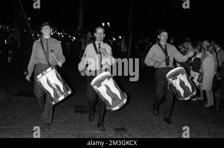 Every year the Sudeten German Landsmannschaft, here on 27. 5. 1969 in Nuremberg, traditionally celebrates the Sudeten German Day, Germany Stock Photo