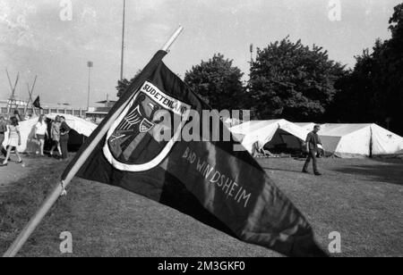 Every year the Sudeten German Landsmannschaft, here on 27. 5. 1969 in Nuremberg, traditionally celebrates the Sudeten German Day, Germany Stock Photo