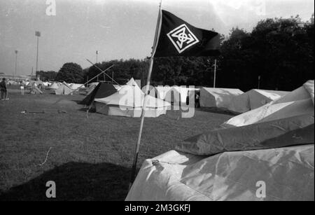 Every year the Sudeten German Landsmannschaft, here on 27. 5. 1969 in Nuremberg, traditionally celebrates the Sudeten German Day, Germany Stock Photo