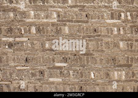 Mud-Brick walls at Ptolemaic temple , Deir el-Medina, worker's village near Valley of The Kings, West Bank of Nile, Luxor, Egypt Stock Photo