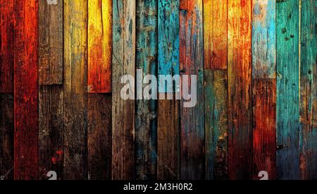 an old painted wood background Stock Photo